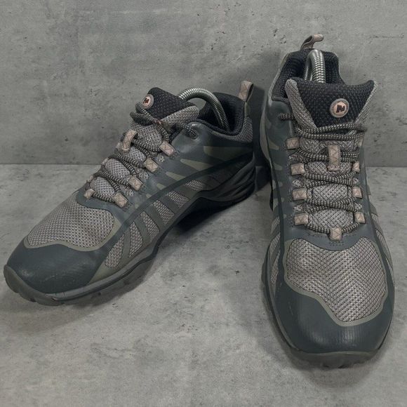Merrell Siren Edge Q2‎ Womens Size 9.5 Gray Hiking Shoes Sneakers J46612 - Picture 1 of 8